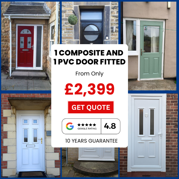 1 Compsite door 1 pvc door